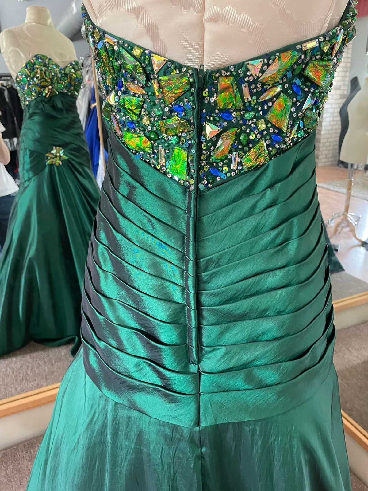Blush Prom Size 8 Prom Green Ball Gown on Queenly