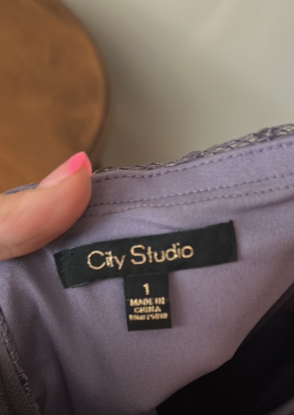 City Studio Size 0 Purple A-line Dress on Queenly