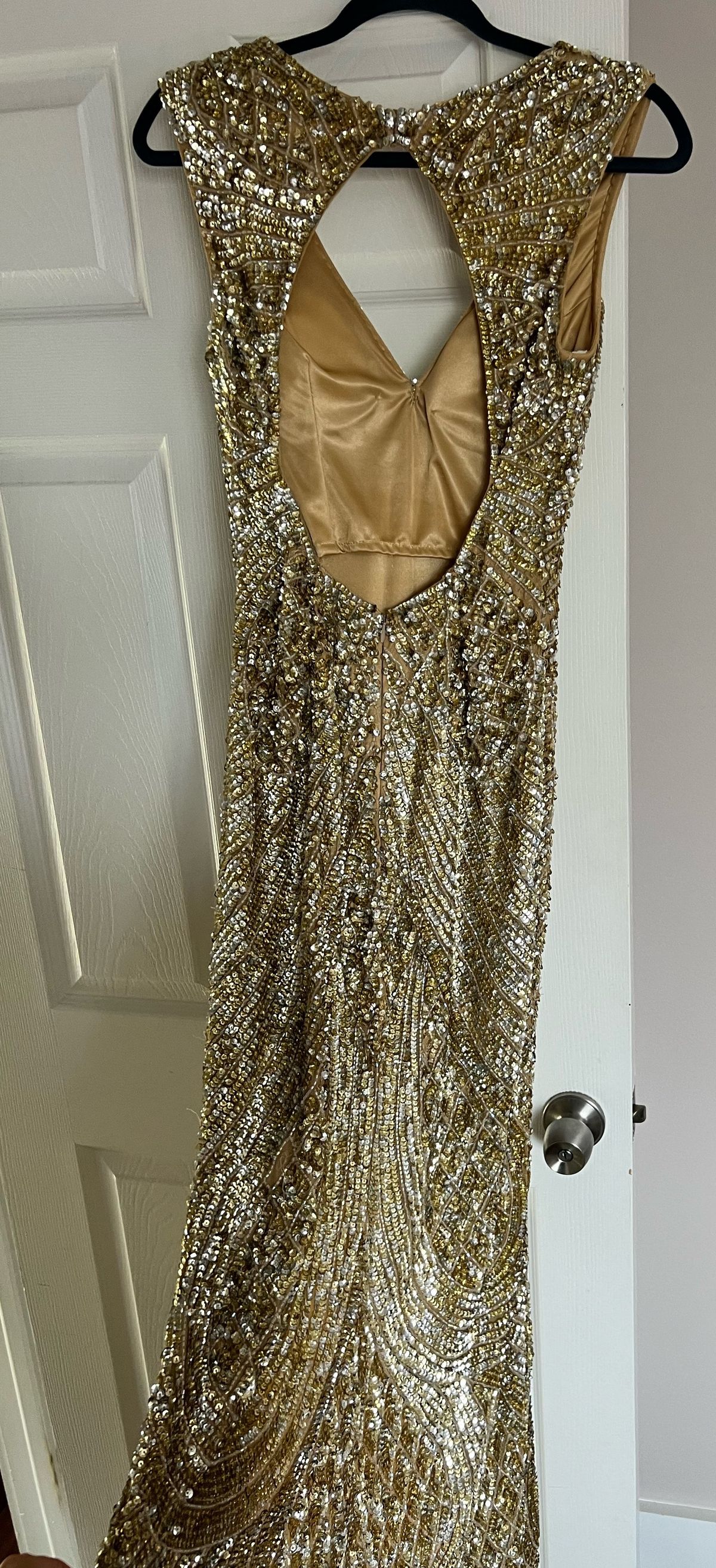 Primavera Size L Prom Gold A-line Dress on Queenly