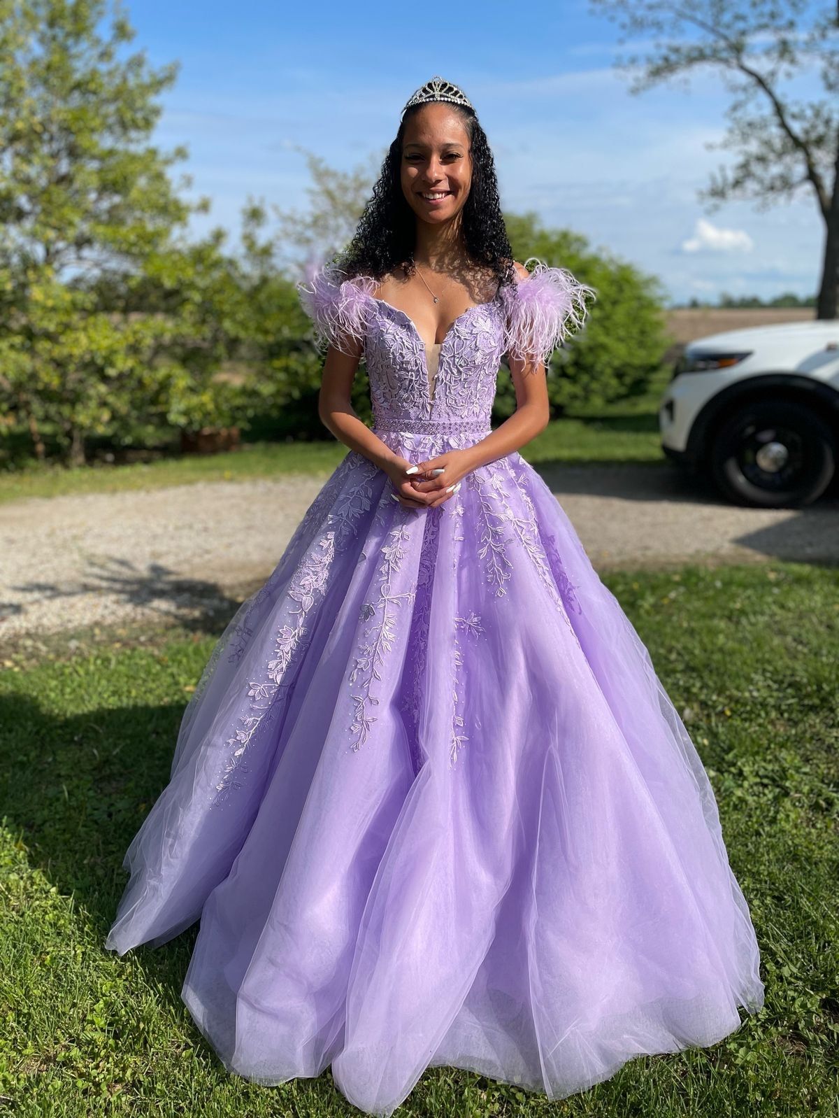 Sherri Hill Size 0 Prom Light Purple Ball Gown on Queenly
