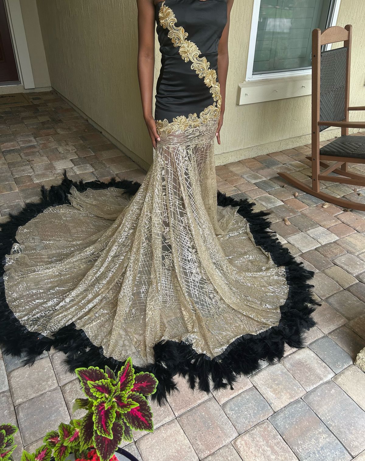 Size S Prom Multicolor Mermaid Dress on Queenly
