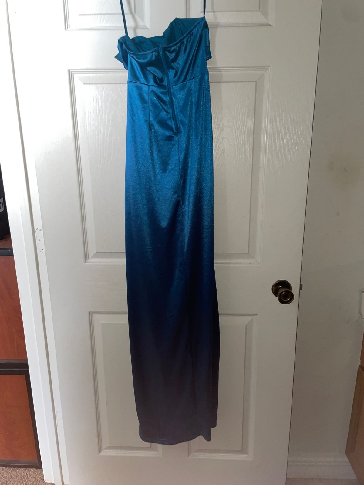 Windsor Size XS Prom Blue Side Slit Dress on Queenly