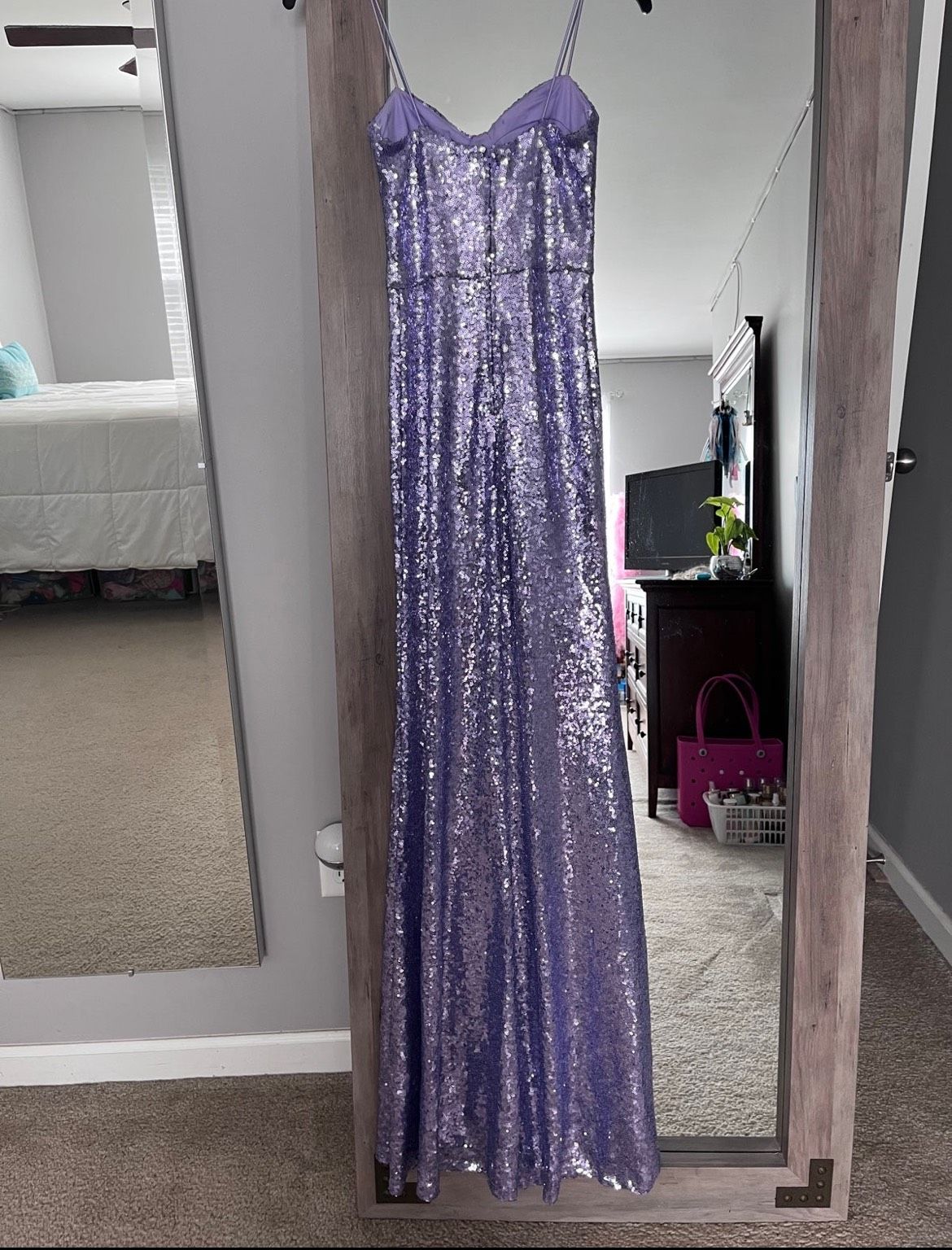 Size 0 Prom Purple Floor Length Maxi on Queenly