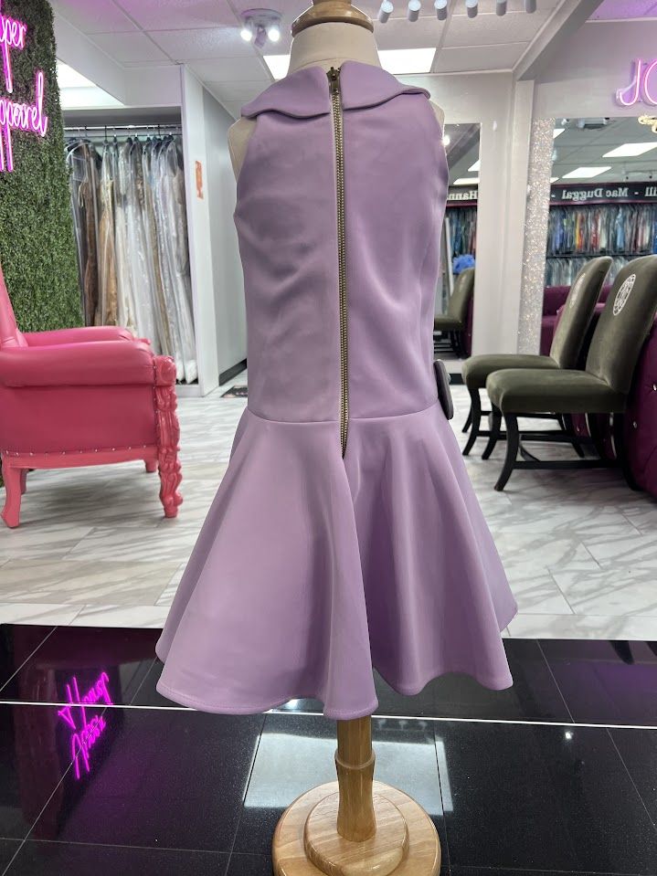 Style C140 Johnathan Kayne Size 12 Purple Cocktail Dress on Queenly