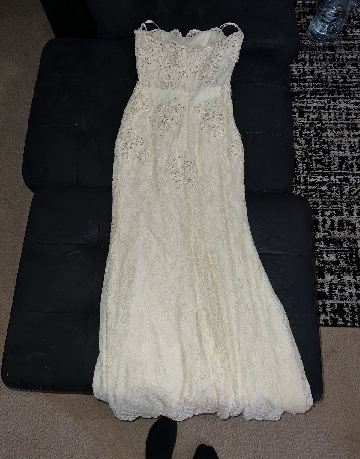 Size 6 White Side Slit Dress on Queenly