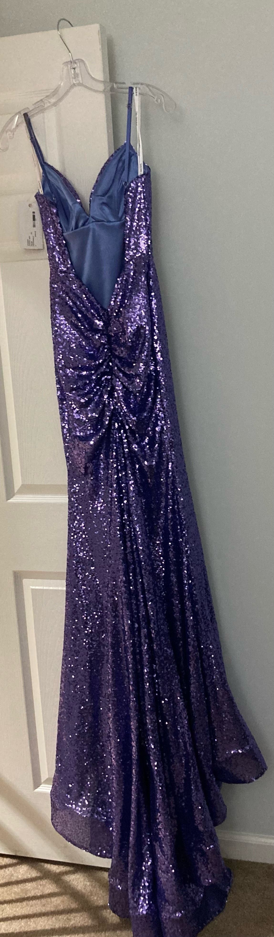 Sherri Hill Size 2 Prom Purple Mermaid Dress on Queenly