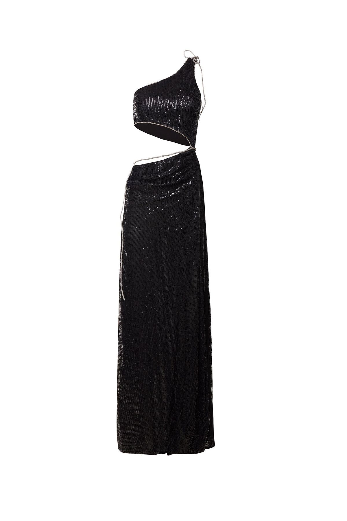 Style Dinah Alamour The Label Size L One Shoulder Black Side Slit Dress on Queenly