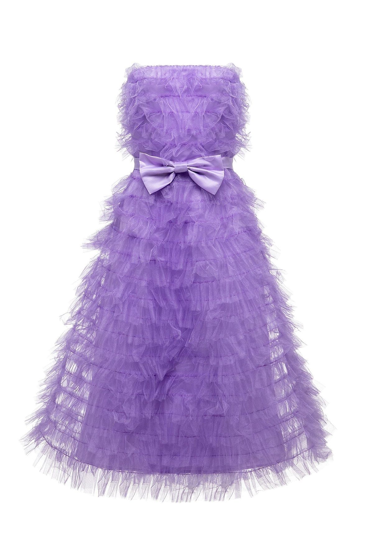 Style Tiana Alamour The Label Size S Strapless Purple Cocktail Dress on Queenly