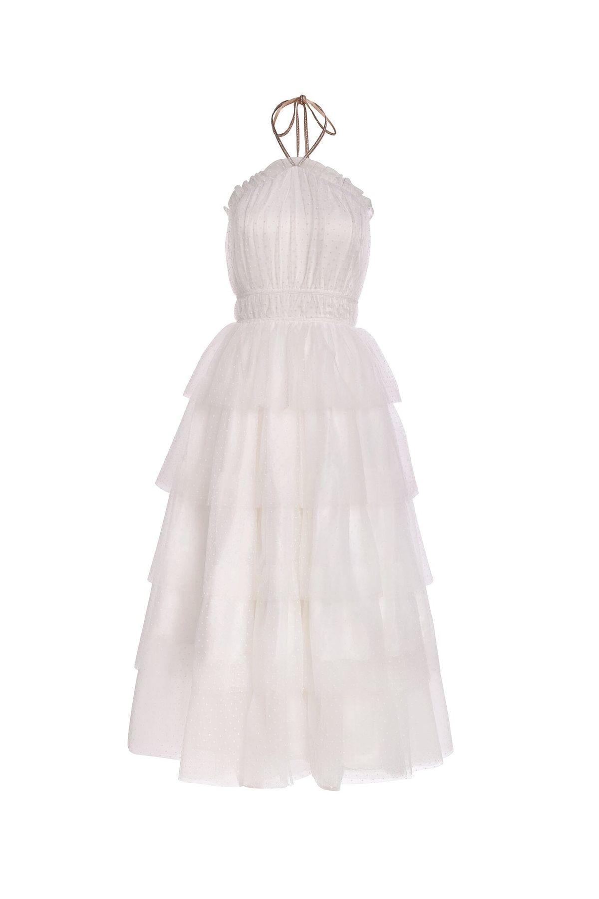 Style Barbara Alamour The Label Size XS Halter Sheer White Cocktail Dress on Queenly