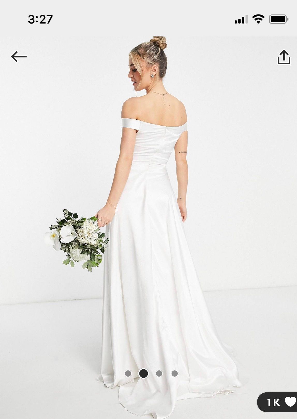 ASOS Size 2 Wedding White Ball Gown on Queenly