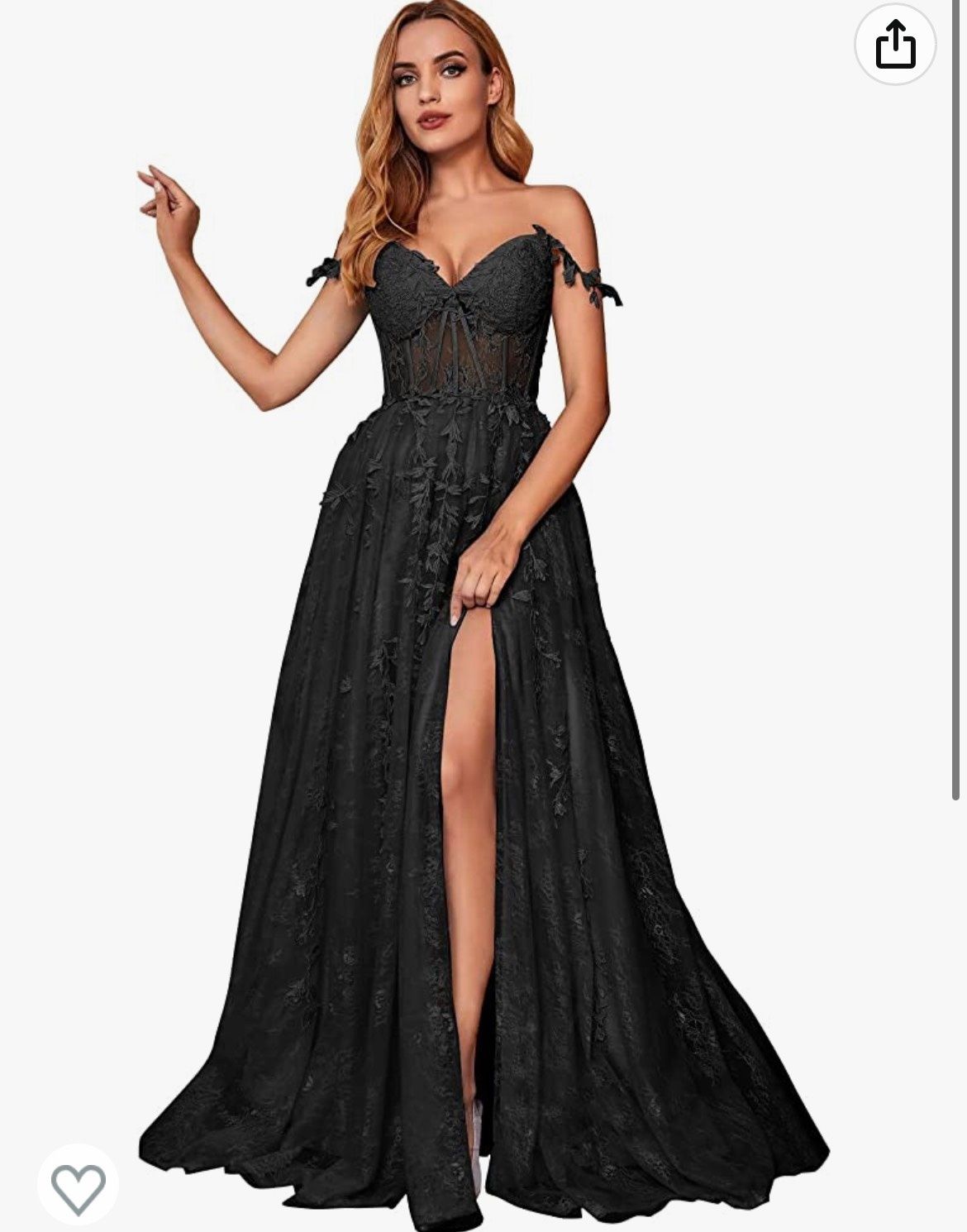Size S Prom Black Ball Gown on Queenly