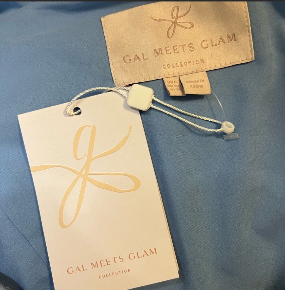 Gal Meets Glam Size 6 Pageant One Shoulder Light Blue Cocktail Dress on Queenly