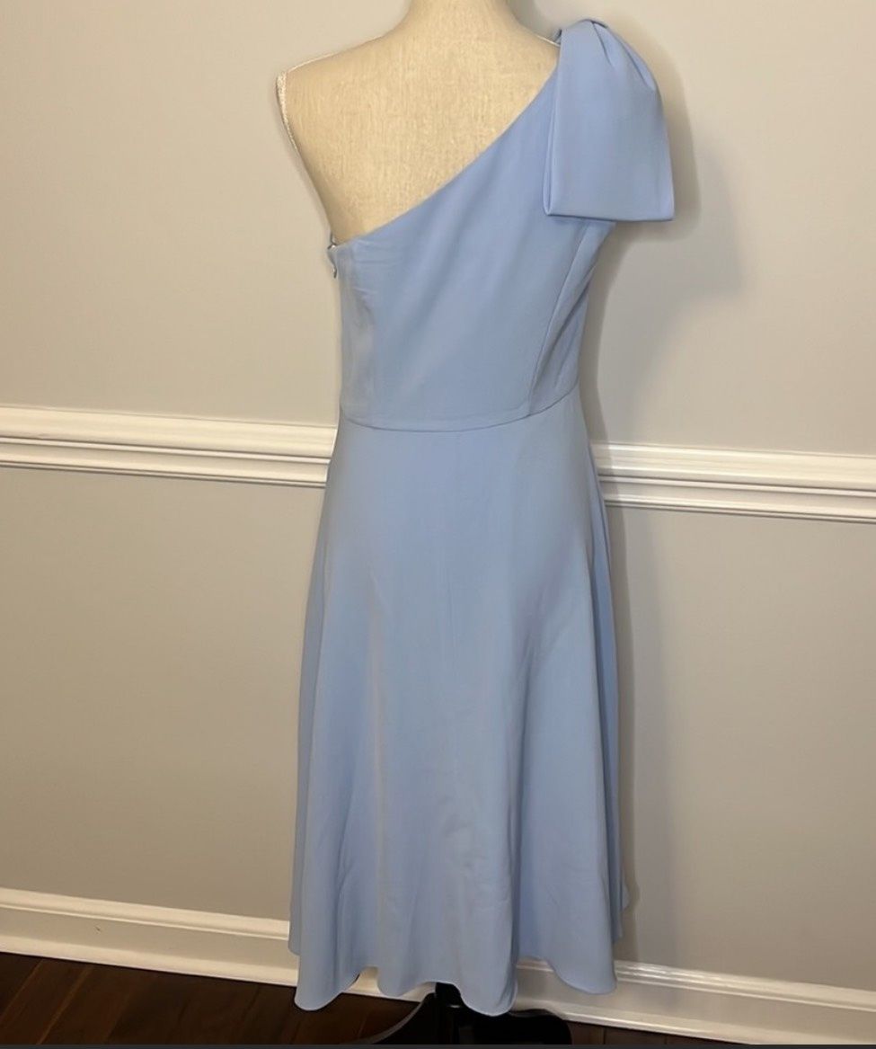 Gal Meets Glam Size 6 Pageant One Shoulder Light Blue Cocktail Dress on Queenly