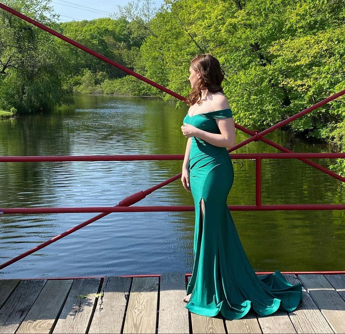 Size S Prom Green Mermaid Dress on Queenly