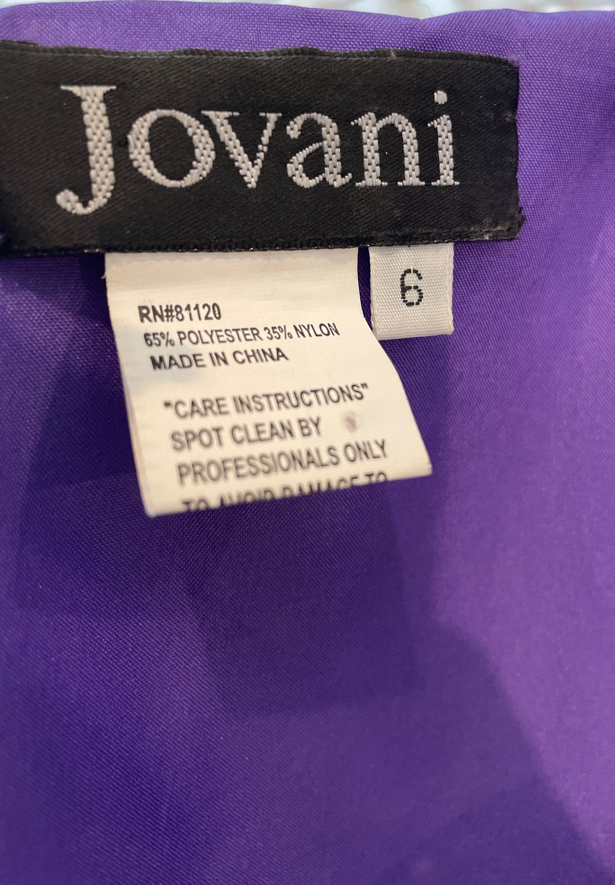 Jovani Size 8 Prom Strapless Sequined Purple Mermaid Dress on Queenly