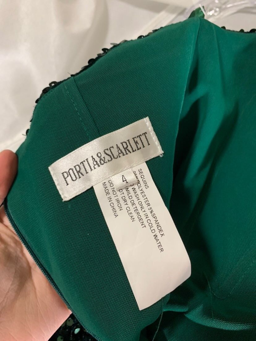 Portia and Scarlett Size 4 Prom Strapless Emerald Green Mermaid Dress on Queenly