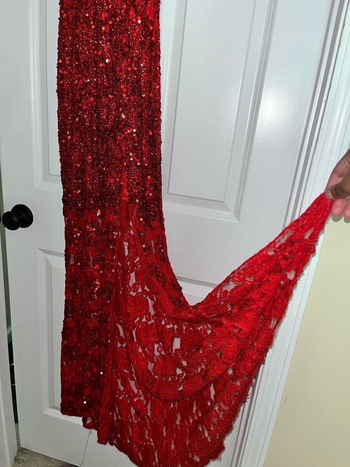 Primavera Size 2 Prom Red Floor Length Maxi on Queenly