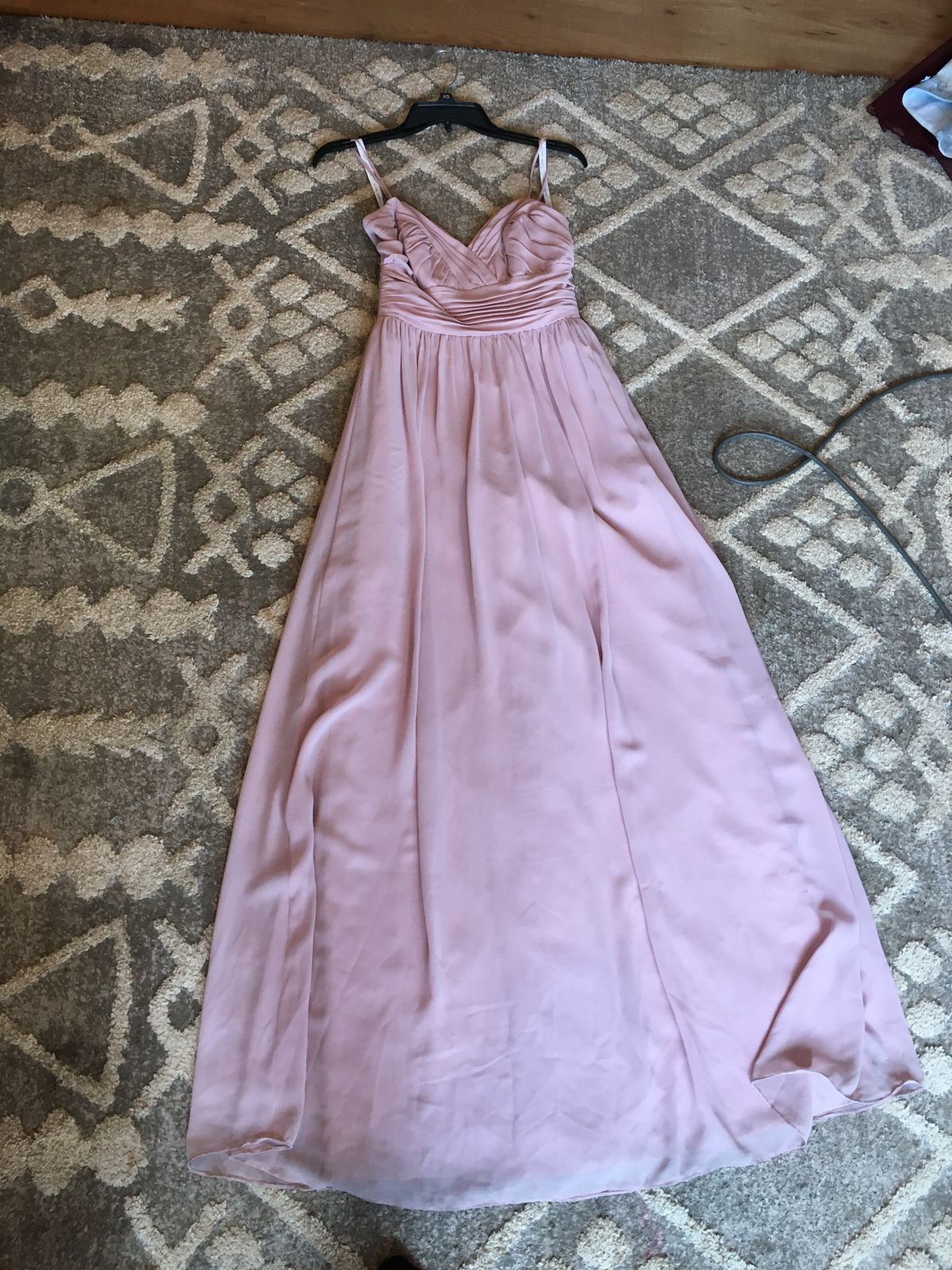Size 4 Prom Light Pink Floor Length Maxi on Queenly