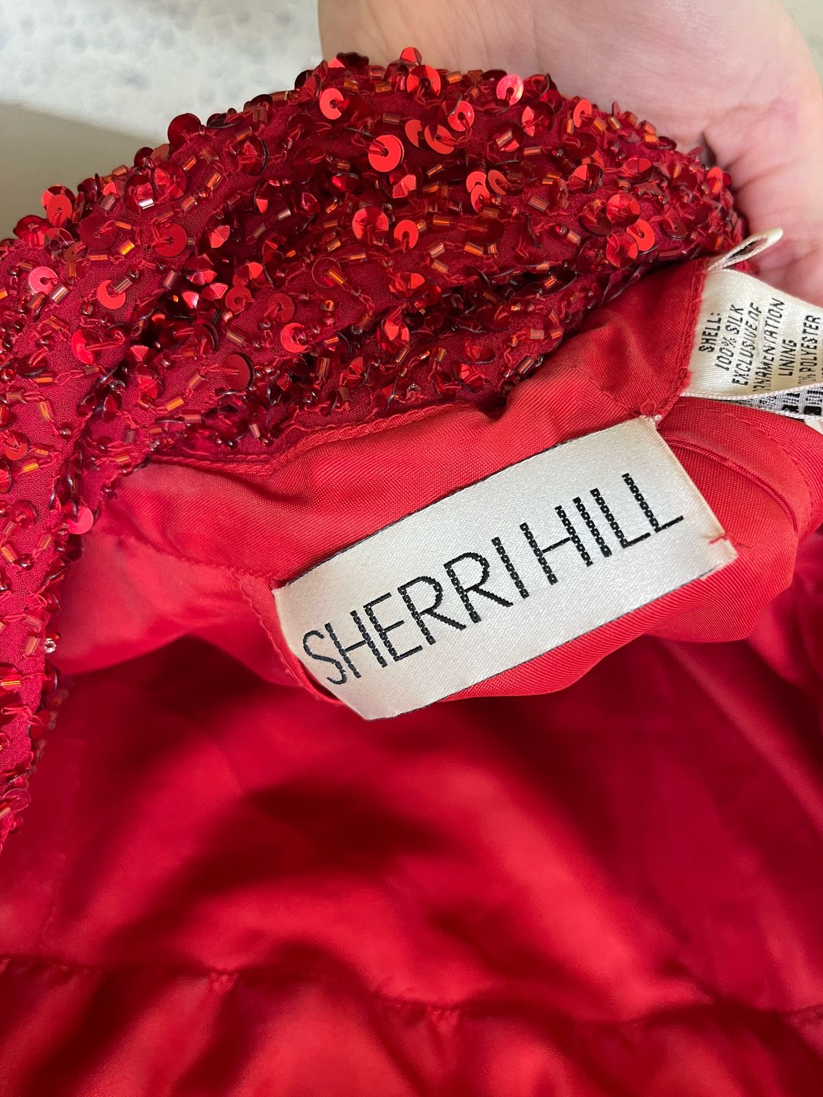 Sherri Hill Size 4 Prom Plunge Red Cocktail Dress on Queenly