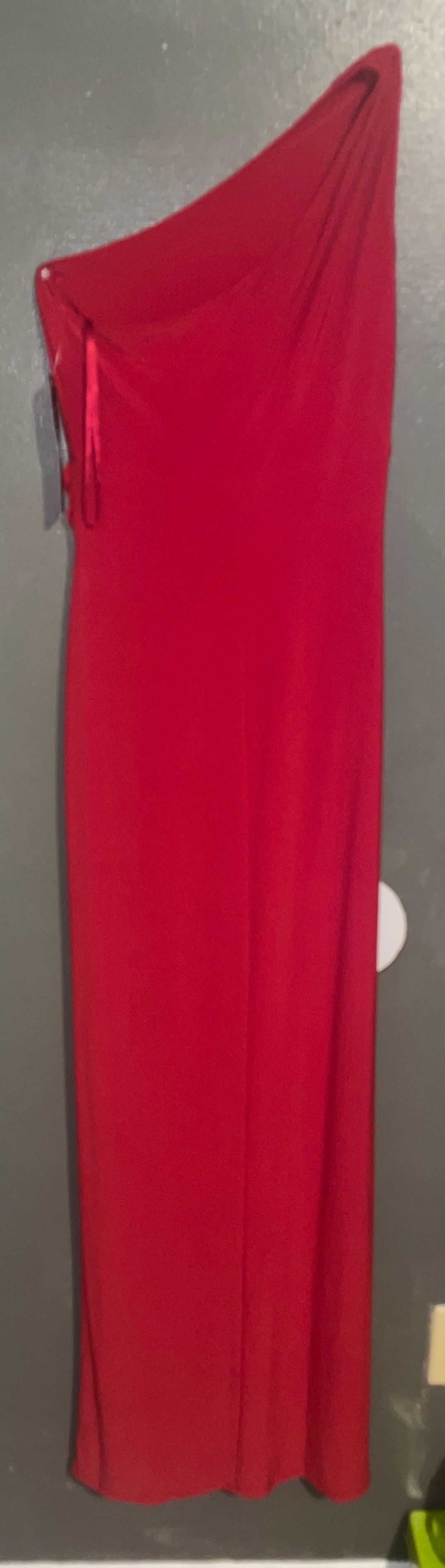 Ralph Lauren Size 4 Prom One Shoulder Red Floor Length Maxi on Queenly