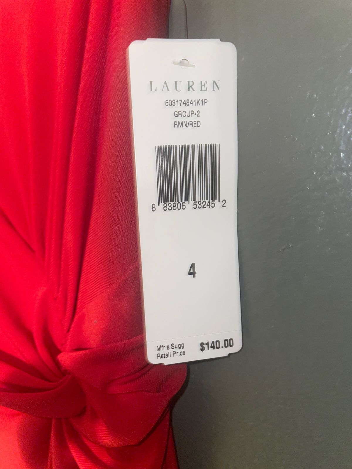 Ralph Lauren Size 4 Prom One Shoulder Red Floor Length Maxi on Queenly