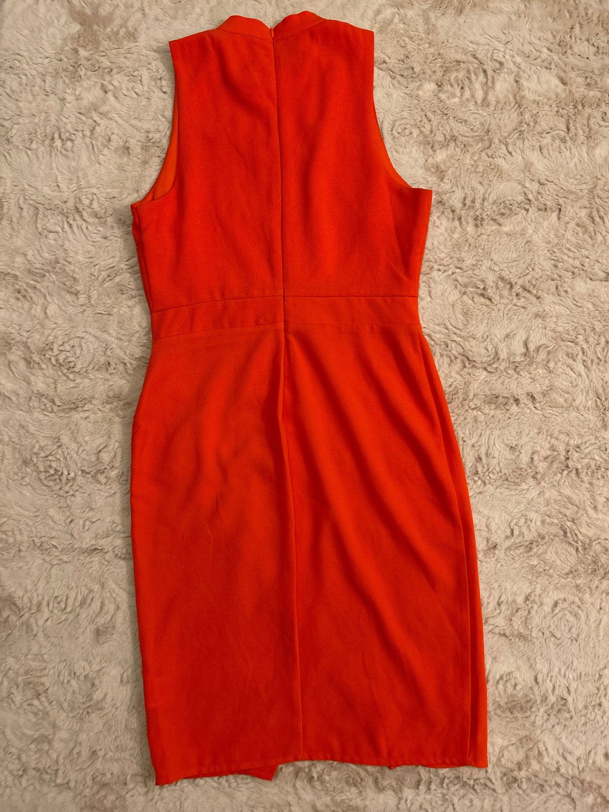 Size L Homecoming High Neck Orange A-line Dress on Queenly