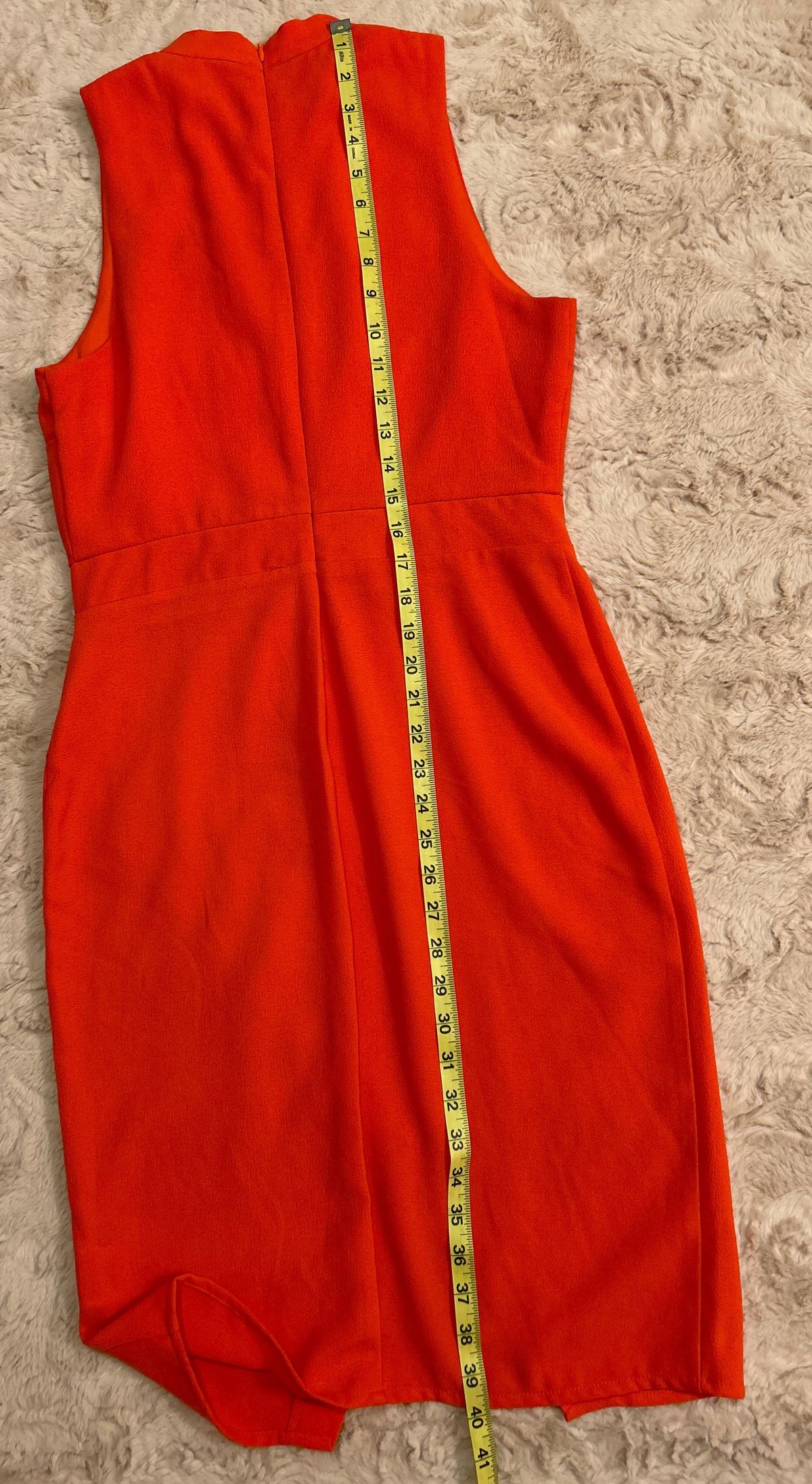 Size L Homecoming High Neck Orange A-line Dress on Queenly