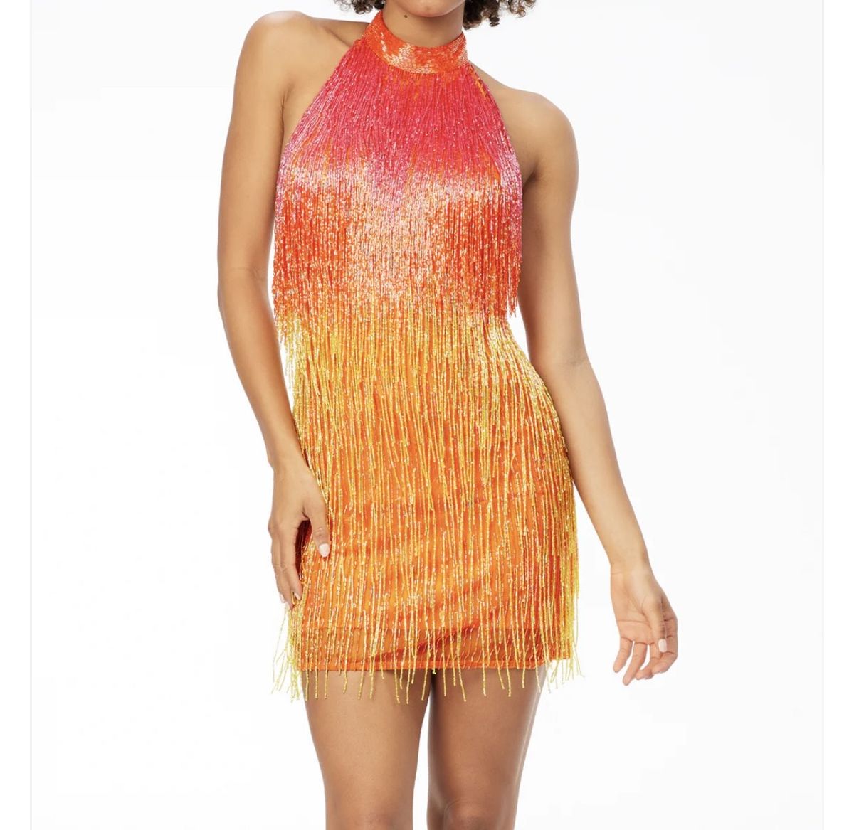 Ashley Lauren Size 2 Homecoming Multicolor Cocktail Dress on Queenly