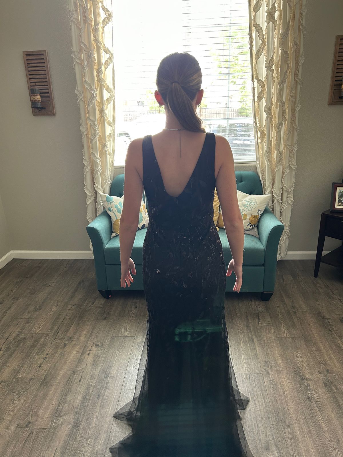 Amelia Couture Size 2 Prom Black Mermaid Dress on Queenly