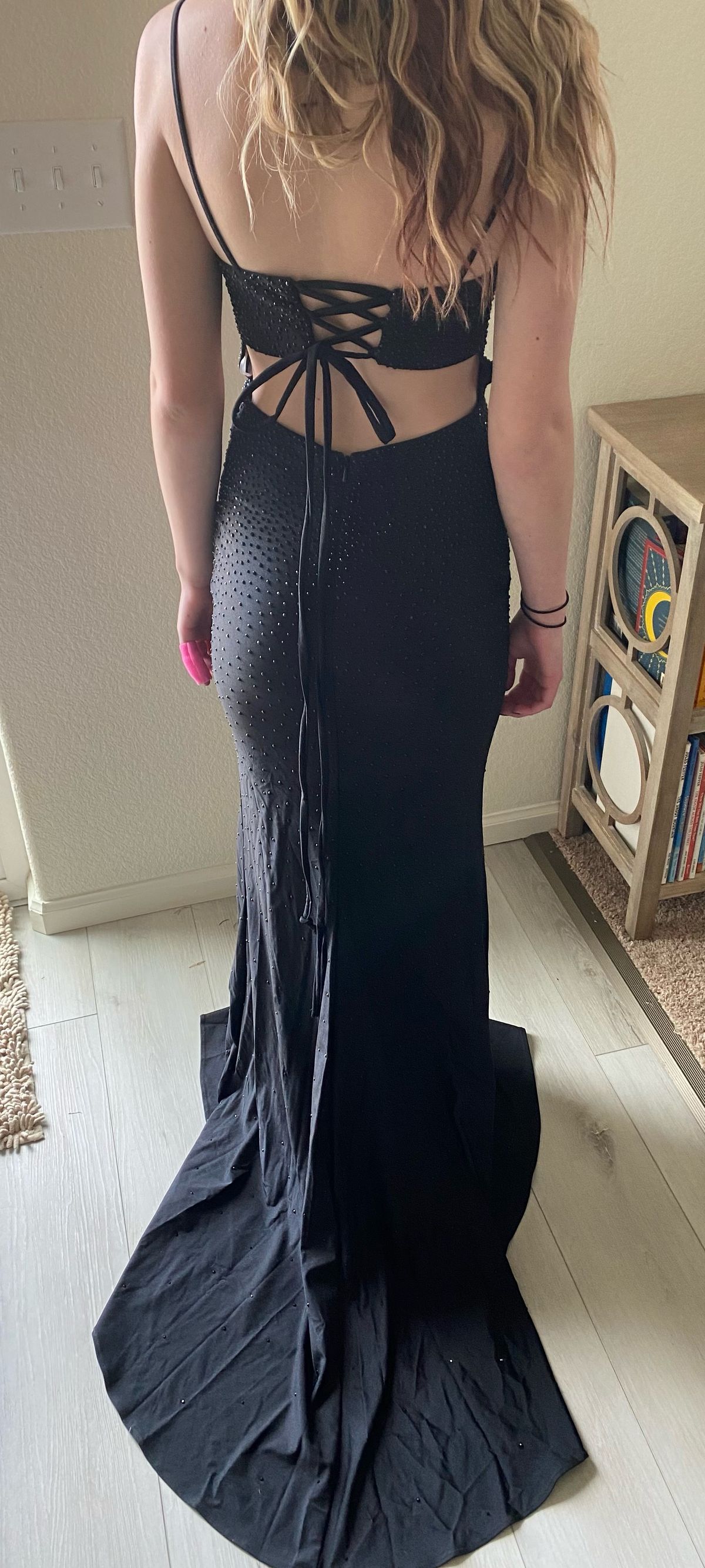Size 4 Prom Black Mermaid Dress on Queenly