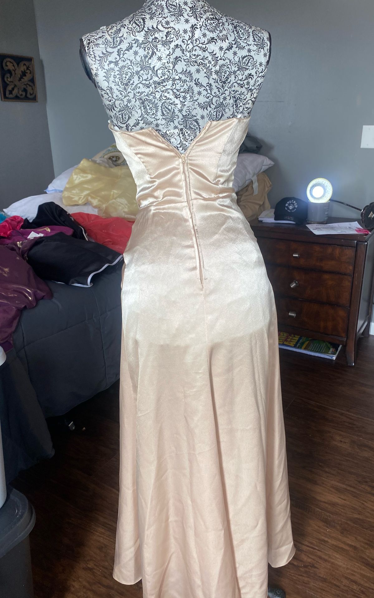 Size XS Prom Nude Floor Length Maxi on Queenly