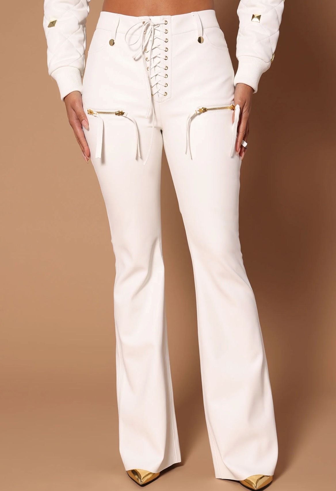 Size XS White Formal Jumpsuit on Queenly