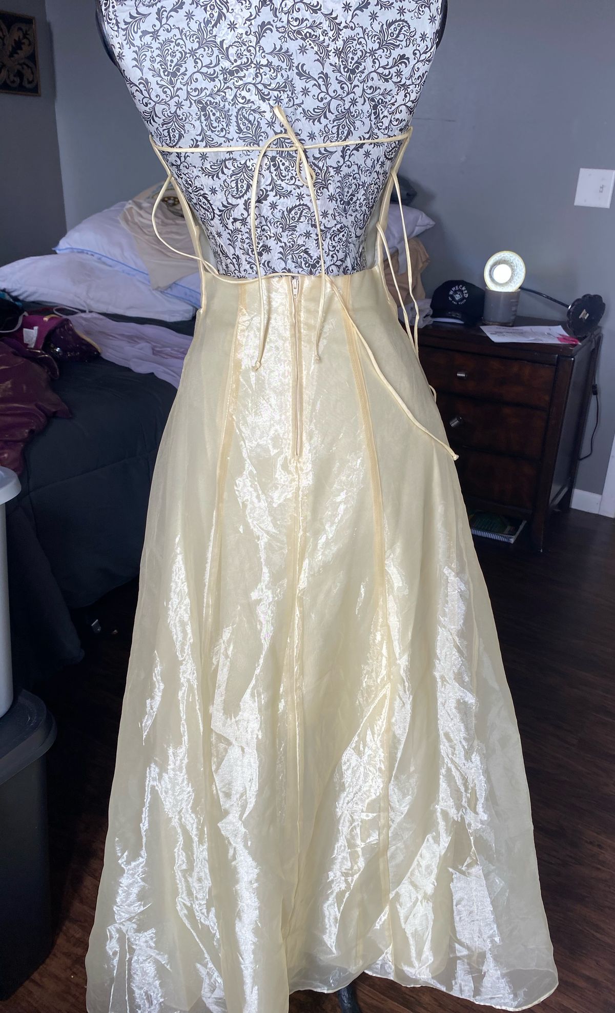 Size XS Prom Gold Floor Length Maxi on Queenly
