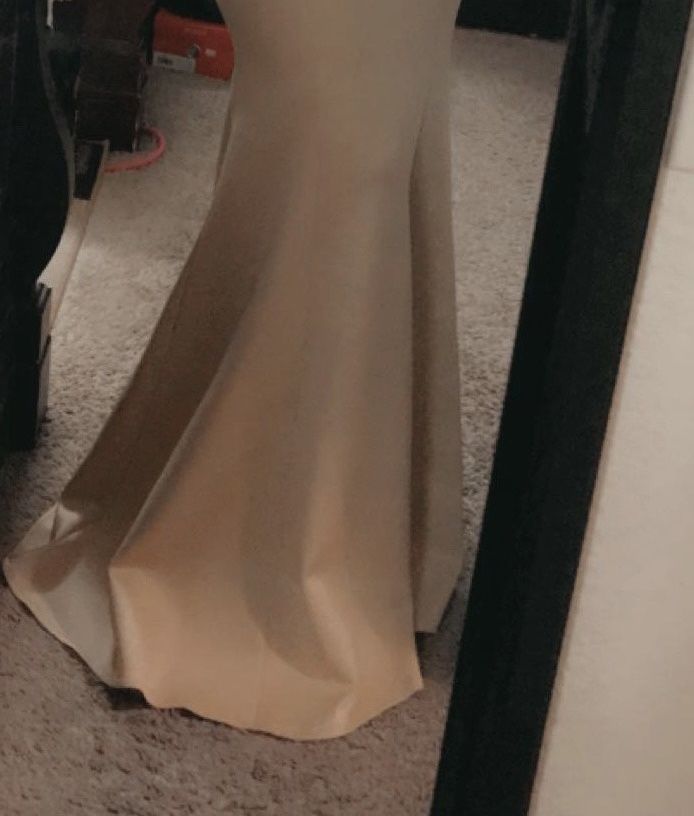 Size S Prom Nude Mermaid Dress on Queenly