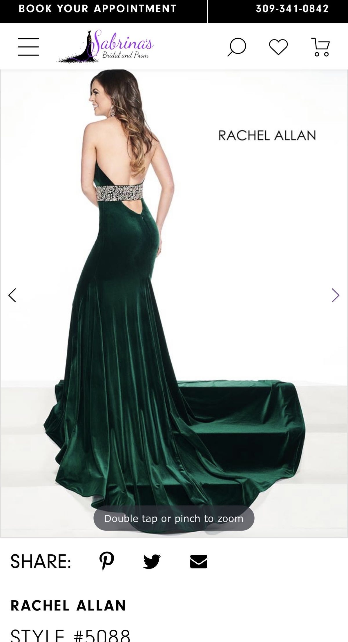 Rachel Allan Size 8 Prom Green Mermaid Dress on Queenly