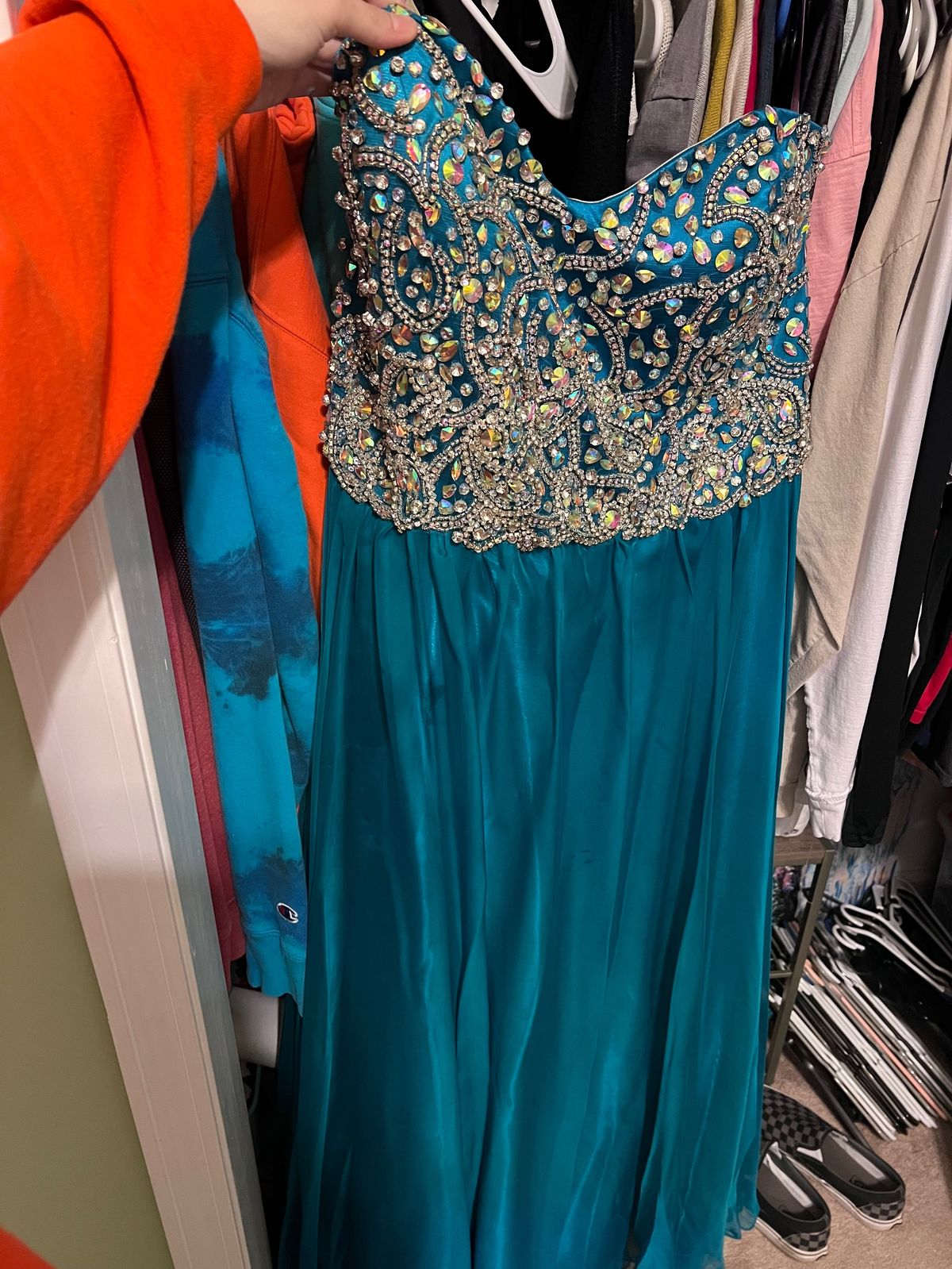 Blush Prom Plus Size 18 Prom Blue Floor Length Maxi on Queenly