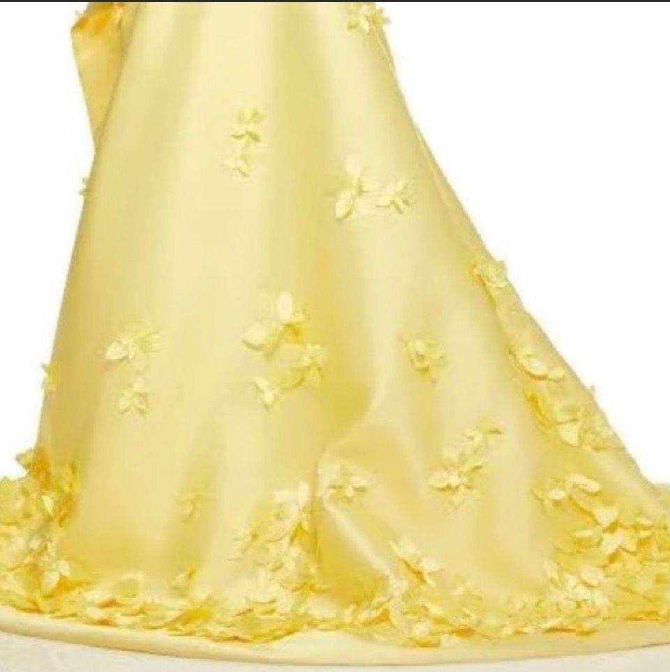Sherri Hill Size 2 Prom Satin Yellow Ball Gown on Queenly