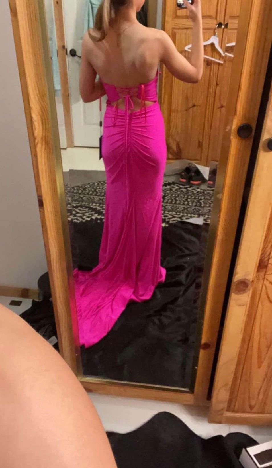 Size 00 Prom Pink Side Slit Dress on Queenly