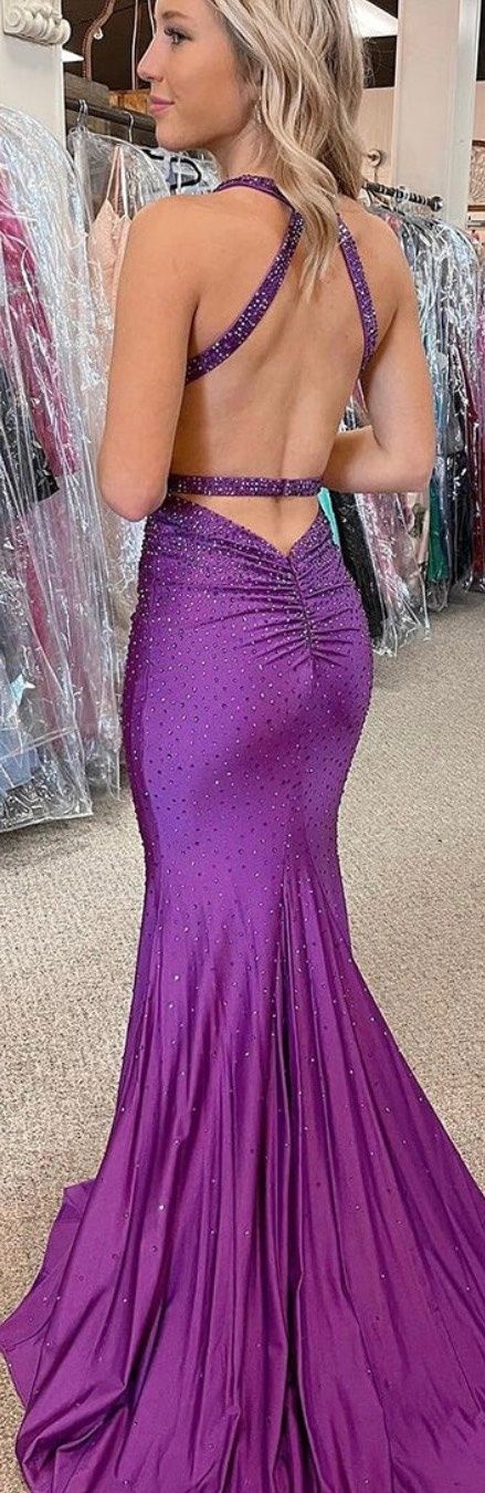 Primavera Size 2 Prom Purple Mermaid Dress on Queenly