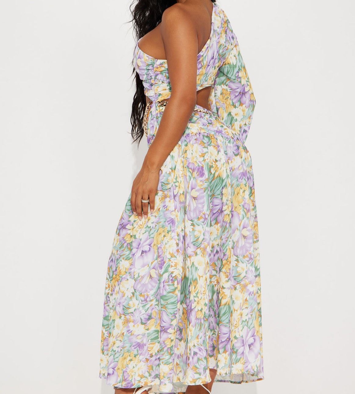 Size S Multicolor Side Slit Dress on Queenly