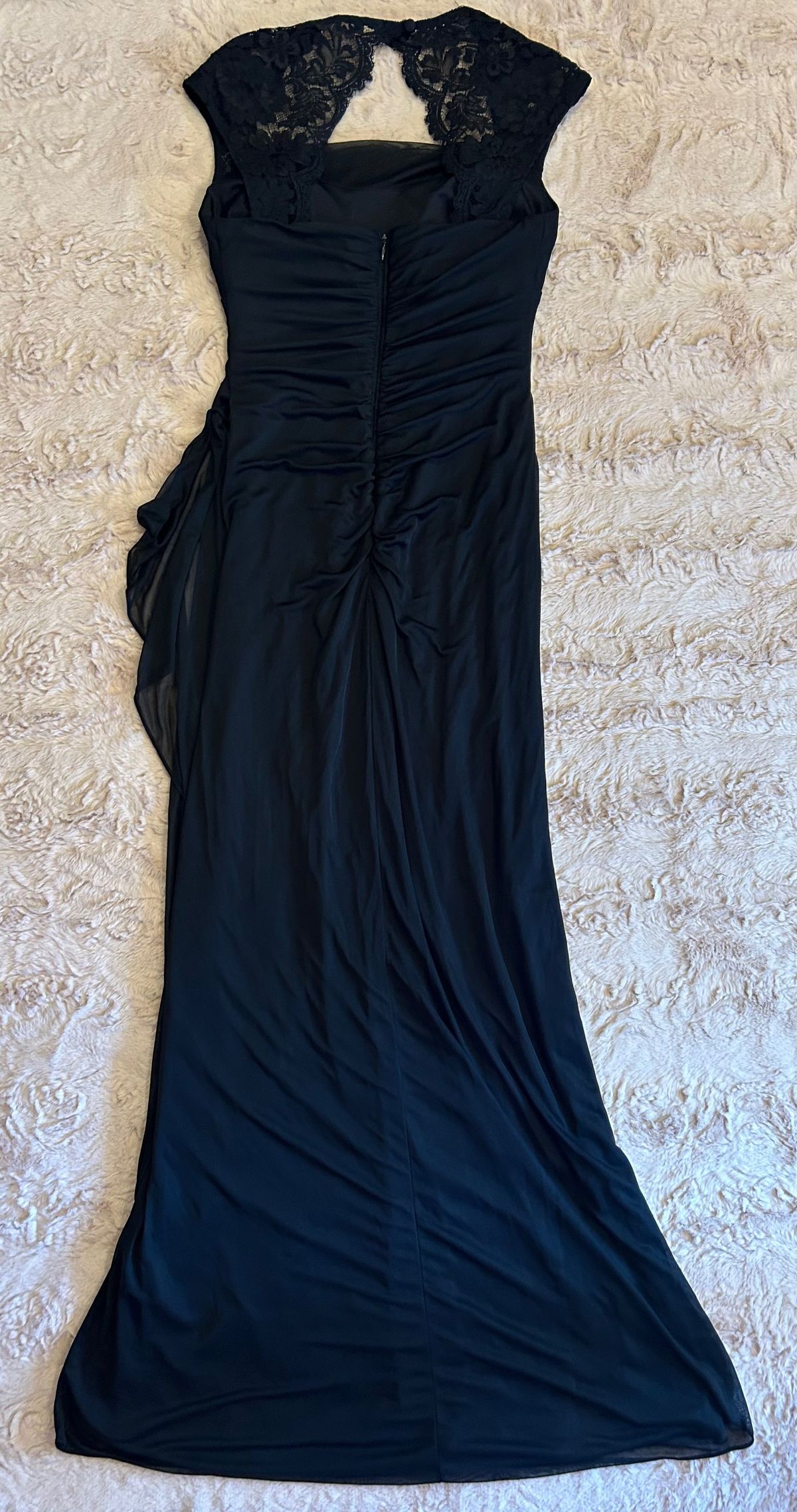 Xscape Size 4 Prom Black A-line Dress on Queenly