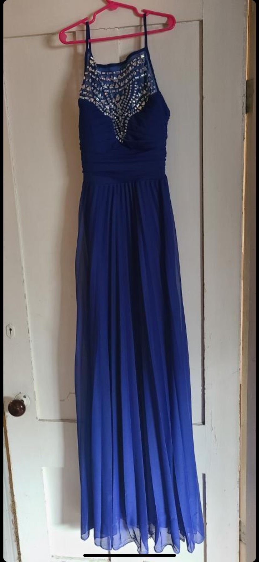 Size 0 Prom Blue Floor Length Maxi on Queenly