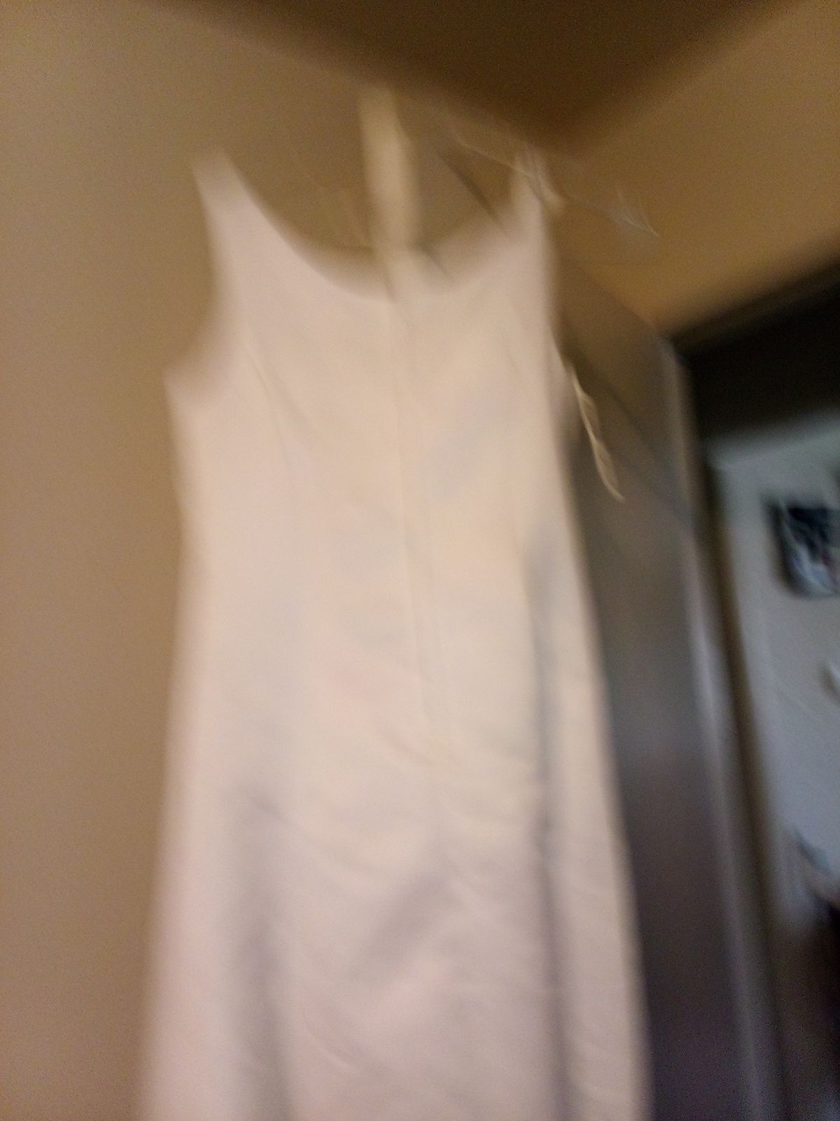 angels Size 8 Prom White A-line Dress on Queenly