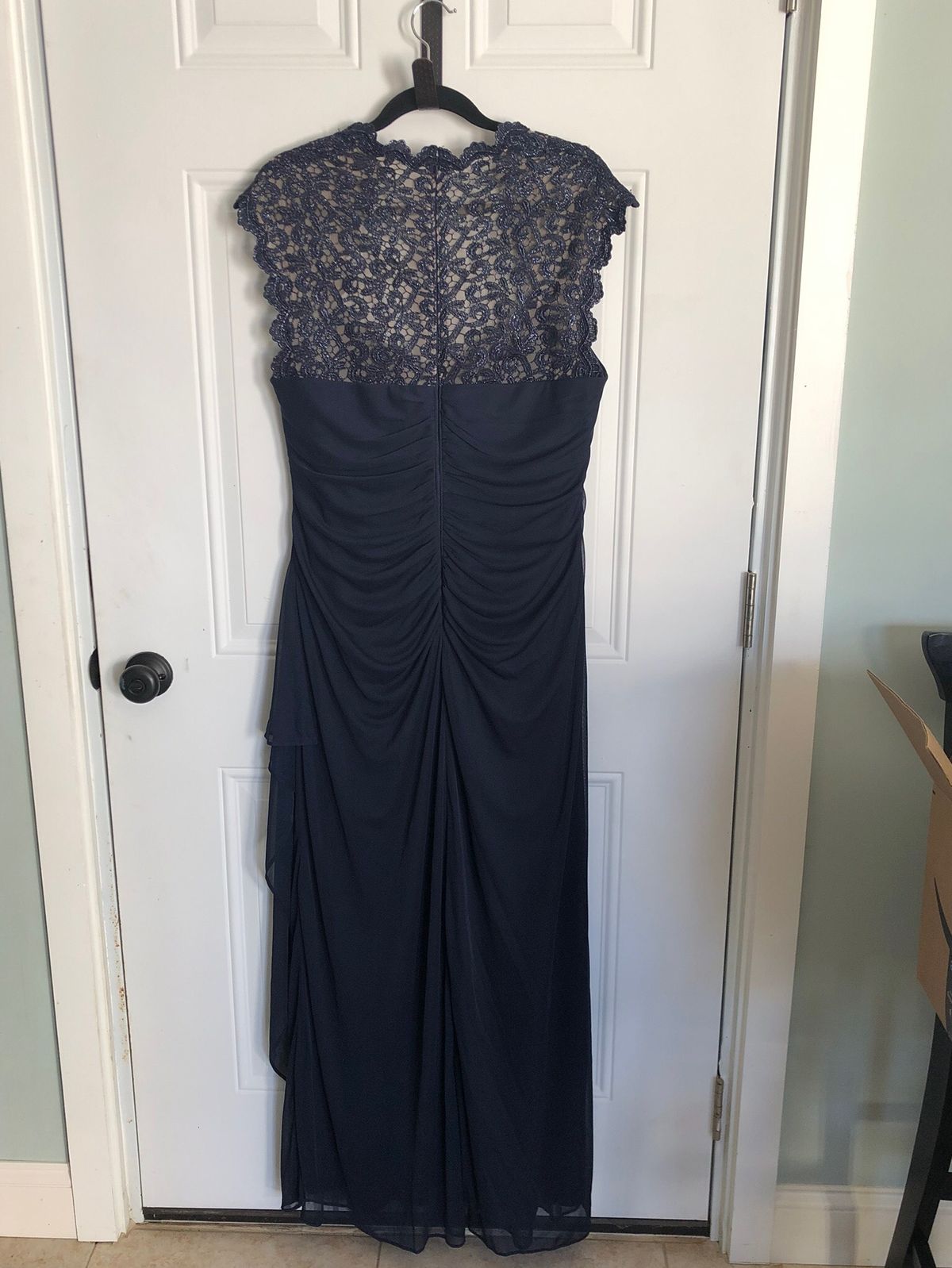 Plus Size 16 Prom Blue Floor Length Maxi on Queenly