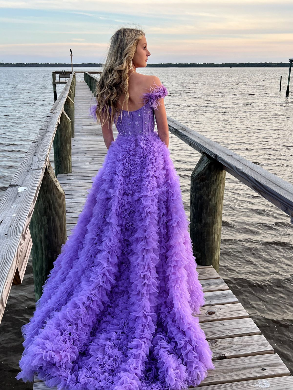 Sherri Hill Size 00 Prom Purple Dress With Train on Queenly
