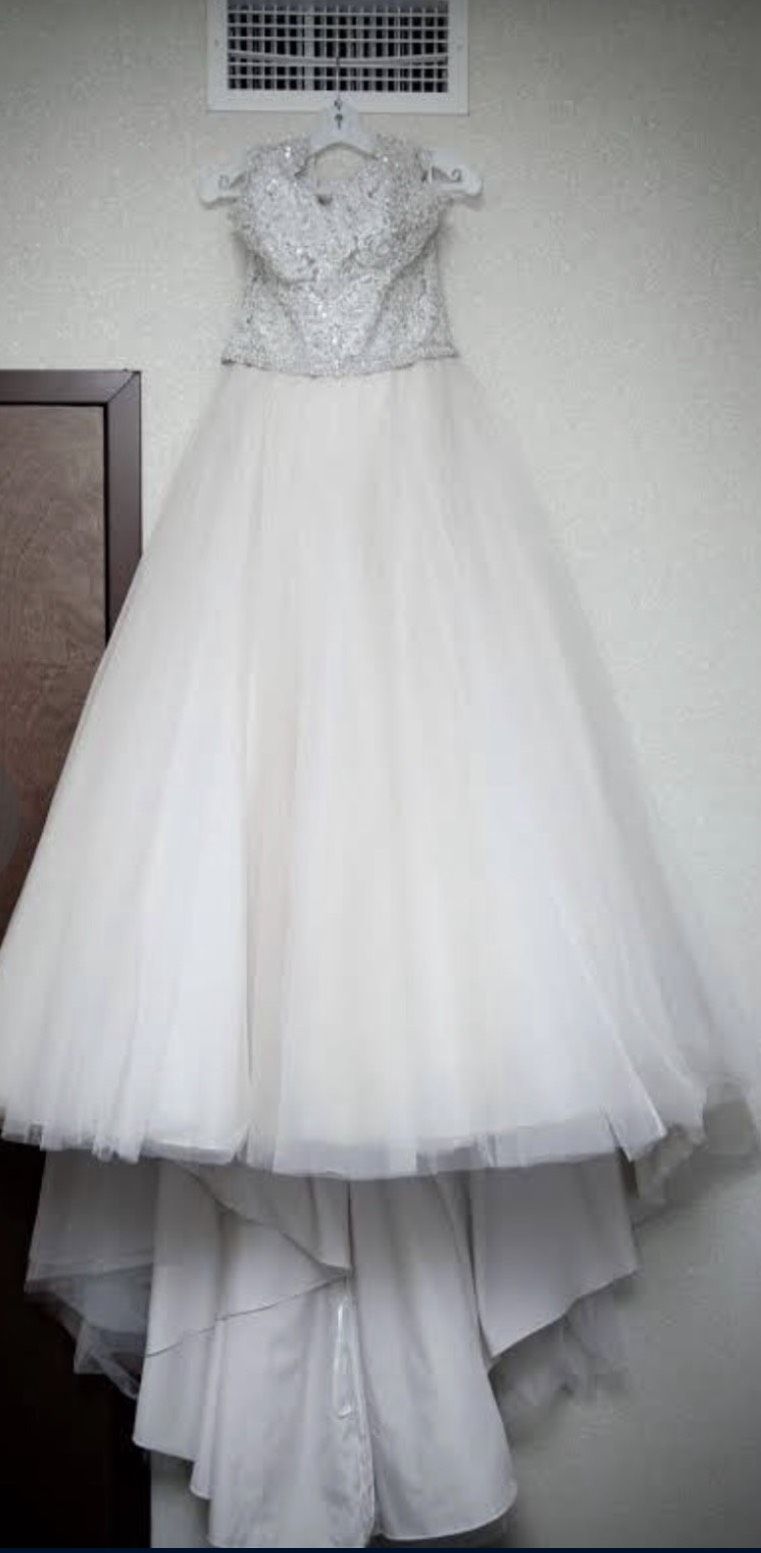 MoriLee Plus Size 16 Wedding White Ball Gown on Queenly