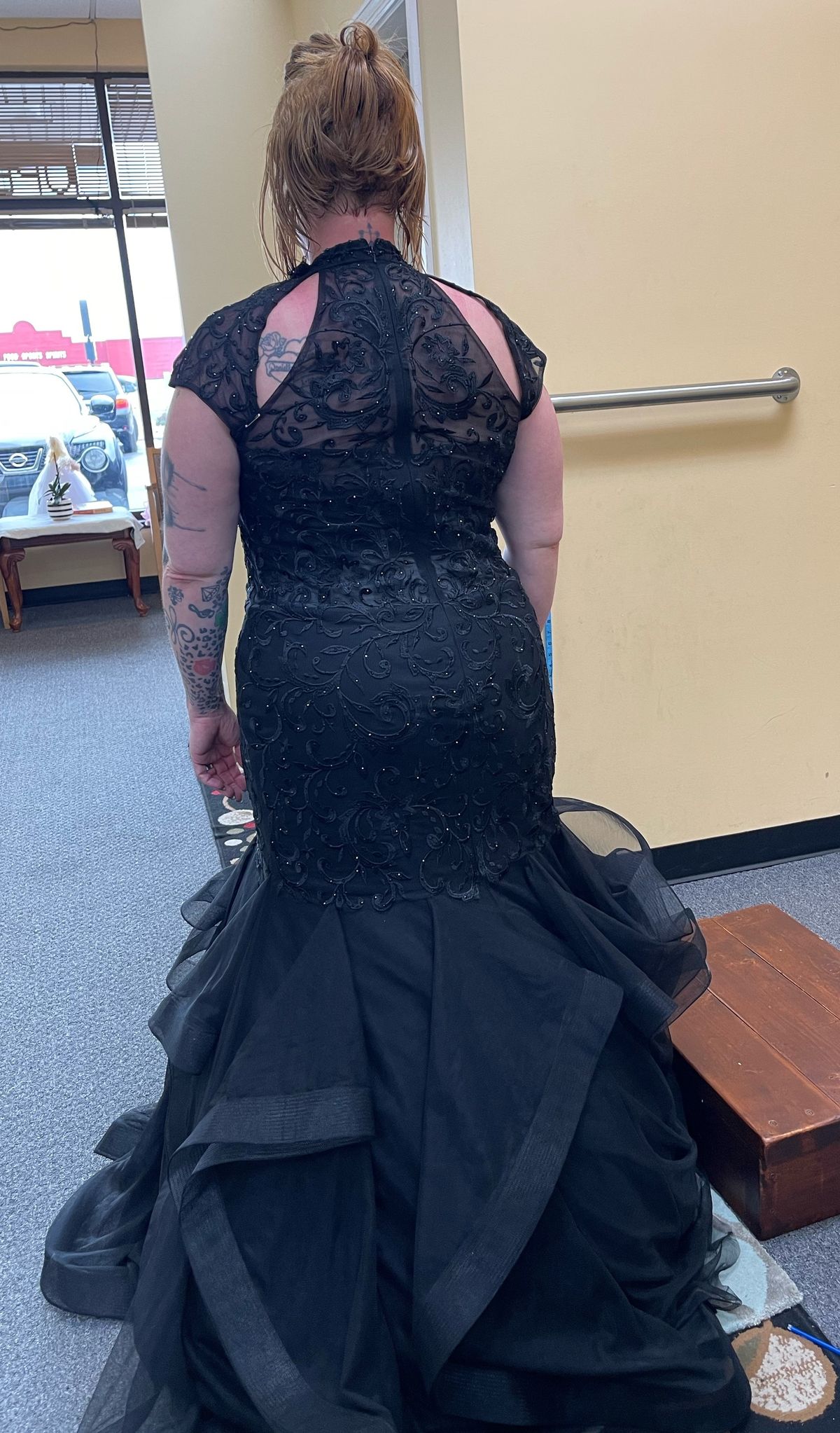 Plus Size 18 Black Mermaid Dress on Queenly
