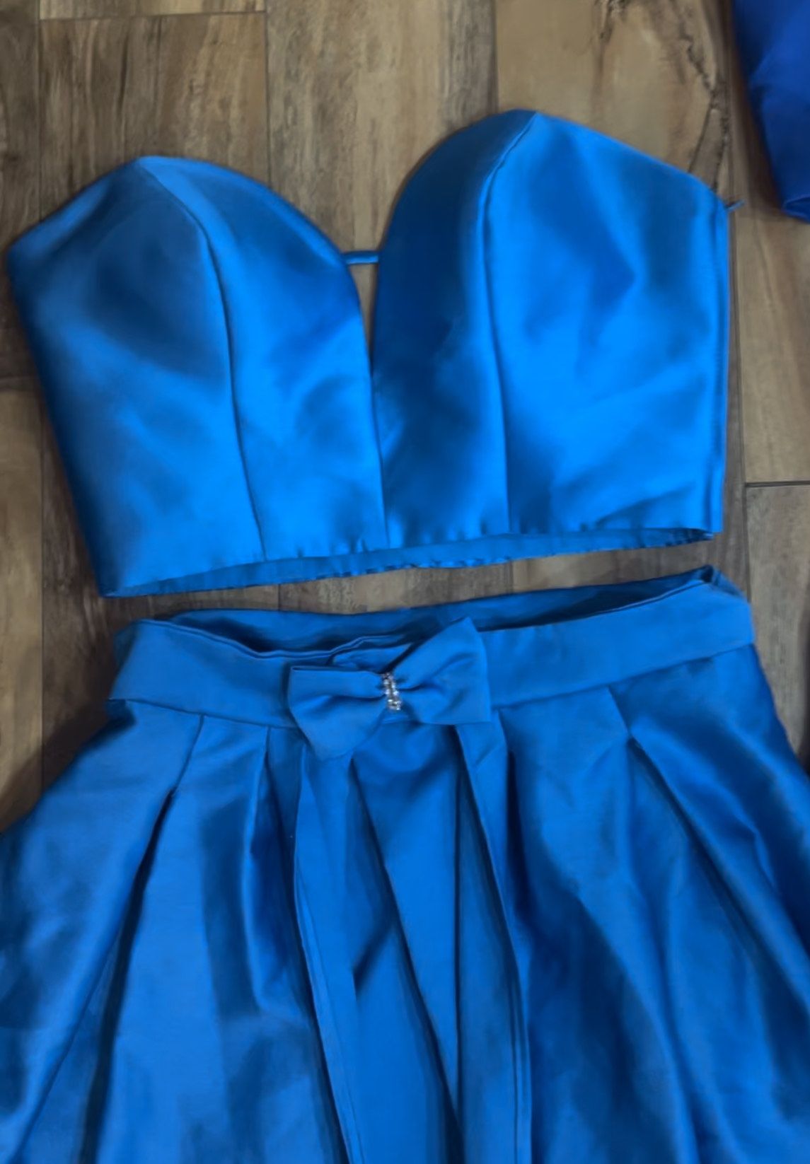 Rachel Allan Size 4 Pageant Blue Dress With Train on Queenly