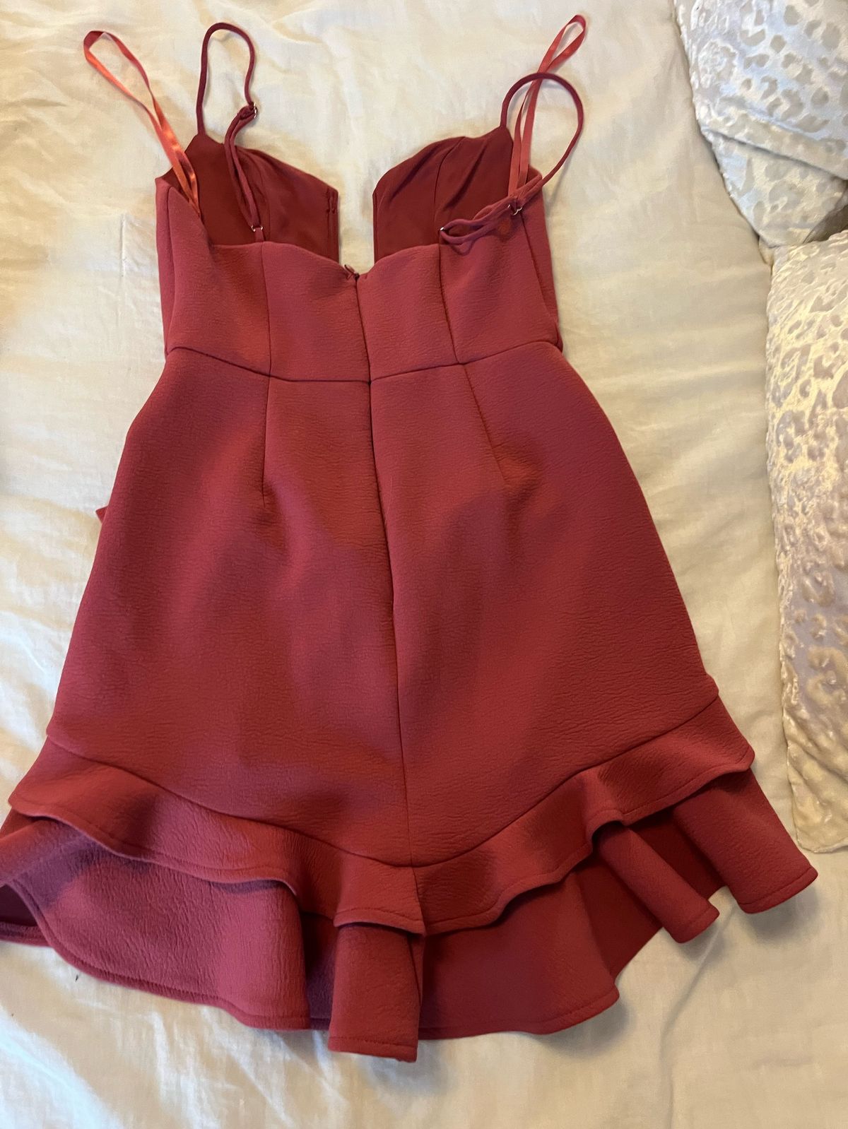 Size 0 Homecoming Burgundy Red Cocktail Dress on Queenly