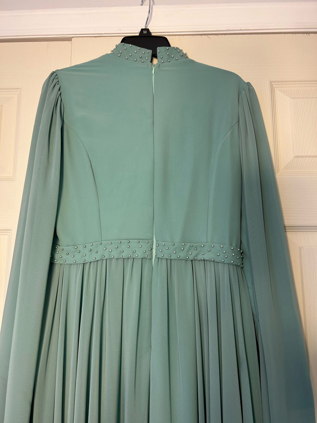 Size 8 Prom Green A-line Dress on Queenly